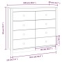 Armario auxiliar de madera maciza de pino 100x40x90 cm de , Aparadores - Ref: Foro24-821769, Precio: 175,83 €, Descuento: %