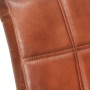 Sillas voladizas de comedor 4 unidades cuero auténtico marrón de , Sillas de comedor - Ref: Foro24-3059811, Precio: 567,74 €,...