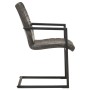Sillas voladizas de comedor 2 unidades cuero auténtico gris de , Sillas de comedor - Ref: Foro24-321842, Precio: 298,20 €, De...