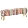 Mehrfarbige Bank aus Chindi-Stoff 160 cm von , Bänke für Hallen und Lager - Ref: Foro24-321840, Preis: 217,21 €, Rabatt: %