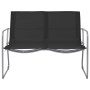 Juego de muebles de jardín 4 piezas tela y acero negro de vidaXL, Conjuntos de jardín - Ref: Foro24-44352, Precio: 195,44 €, ...