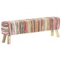 Banco de tela chindi multicolor 160 cm de , Bancos para recibidores y almacenamiento - Ref: Foro24-321840, Precio: 221,08 €, ...