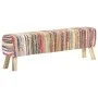 Mehrfarbige Bank aus Chindi-Stoff 160 cm von , Bänke für Hallen und Lager - Ref: Foro24-321840, Preis: 217,21 €, Rabatt: %