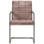 Silla voladiza comedor 4 uds cuero auténtico marrón envejecido de , Sillas de comedor - Ref: Foro24-3067130, Precio: 550,79 €...
