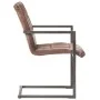Silla voladiza comedor 4 uds cuero auténtico marrón envejecido de , Sillas de comedor - Ref: Foro24-3067130, Precio: 550,79 €...