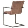 Silla voladiza comedor 4 uds cuero auténtico marrón envejecido de , Sillas de comedor - Ref: Foro24-3067130, Precio: 550,79 €...