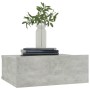 Mesitas de noche flotantes 2 ud madera ingeniería gris hormigón de vidaXL, Mesitas de noche - Ref: Foro24-800315, Precio: 37,...