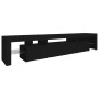 Mueble de TV con luces LED Negro 215x36,5x40 cm de , Muebles TV - Ref: Foro24-3152795, Precio: 159,65 €, Descuento: %