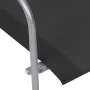 Juego de muebles de jardín 4 piezas tela y acero negro de vidaXL, Conjuntos de jardín - Ref: Foro24-44352, Precio: 192,62 €, ...