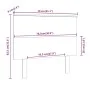 Solid pine wood bed headboard 79x6x82.5 cm by , Headboards and footboards - Ref: Foro24-819145, Price: 33,87 €, Discount: %