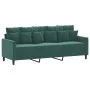 Juego de sofás con cojines 2 piezas terciopelo verde oscuro de , Sofás - Ref: Foro24-3201722, Precio: 471,42 €, Descuento: %