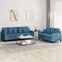 Juego de sofás con cojines 2 piezas terciopelo azul de , Sofás - Ref: Foro24-3201729, Precio: 524,54 €, Descuento: %