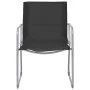 Juego de muebles de jardín 4 piezas tela y acero negro de vidaXL, Conjuntos de jardín - Ref: Foro24-44352, Precio: 192,62 €, ...