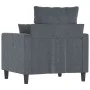 Sillón de terciopelo gris oscuro 60 cm de , Sofás - Ref: Foro24-359284, Precio: 179,03 €, Descuento: %