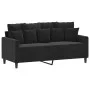 Sofá de 2 plazas terciopelo negro 140 cm de , Sofás - Ref: Foro24-359308, Precio: 211,62 €, Descuento: %