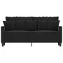 Sofá de 2 plazas terciopelo negro 140 cm de , Sofás - Ref: Foro24-359308, Precio: 211,62 €, Descuento: %