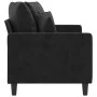 Sofá de 2 plazas terciopelo negro 140 cm de , Sofás - Ref: Foro24-359308, Precio: 211,62 €, Descuento: %
