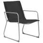 Juego de muebles de jardín 4 piezas tela y acero negro de vidaXL, Conjuntos de jardín - Ref: Foro24-44352, Precio: 192,62 €, ...