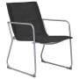 Juego de muebles de jardín 4 piezas tela y acero negro de vidaXL, Conjuntos de jardín - Ref: Foro24-44352, Precio: 195,44 €, ...