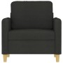 Sillón de tela negro 60 cm de , Sofás - Ref: Foro24-359466, Precio: 172,69 €, Descuento: %