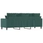 Sofá de 3 plazas terciopelo verde oscuro 180 cm de , Sofás - Ref: Foro24-359315, Precio: 247,07 €, Descuento: %