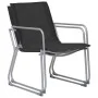 Juego de muebles de jardín 4 piezas tela y acero negro de vidaXL, Conjuntos de jardín - Ref: Foro24-44352, Precio: 192,62 €, ...