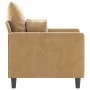 Sillón de terciopelo marrón 60 cm de , Sofás - Ref: Foro24-359290, Precio: 117,84 €, Descuento: %