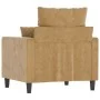 Sillón de terciopelo marrón 60 cm de , Sofás - Ref: Foro24-359290, Precio: 117,84 €, Descuento: %