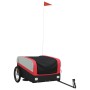 Remolque para bicicleta hierro negro y rojo 45 kg de , Remolques para bicicletas - Ref: Foro24-94041, Precio: 80,36 €, Descue...
