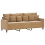 Sofá de 3 plazas terciopelo marrón 180 cm de , Sofás - Ref: Foro24-359320, Precio: 294,71 €, Descuento: %