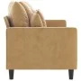 Sofá de 3 plazas terciopelo marrón 180 cm de , Sofás - Ref: Foro24-359320, Precio: 297,94 €, Descuento: %