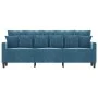 Sofá de 3 plazas terciopelo azul 180 cm de , Sofás - Ref: Foro24-359322, Precio: 317,50 €, Descuento: %
