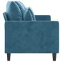 Sofá de 3 plazas terciopelo azul 180 cm de , Sofás - Ref: Foro24-359322, Precio: 317,50 €, Descuento: %
