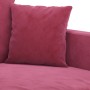 Sofá de 3 plazas de terciopelo rojo tinto 180 cm de , Sofás - Ref: Foro24-359317, Precio: 257,02 €, Descuento: %