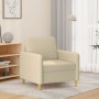 Sillón de tela color crema 60 cm de , Sofás - Ref: Foro24-359464, Precio: 155,62 €, Descuento: %