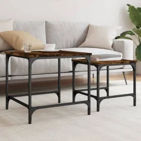 Stapelbare Couchtische 2 Stk. Eiche geräuchertes Holz von , Couchtisch - Ref: Foro24-838920, Preis: 44,14 €, Rabatt: %