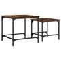 Mesas de centro apilables 2 pzas madera ingeniería roble humo de , Mesas de centro - Ref: Foro24-838920, Precio: 44,71 €, Des...