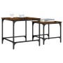Mesas de centro apilables 2 pzas madera ingeniería roble humo de , Mesas de centro - Ref: Foro24-838920, Precio: 44,71 €, Des...