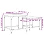 Mesas de centro apilables 2 pzas madera ingeniería roble humo de , Mesas de centro - Ref: Foro24-838920, Precio: 44,71 €, Des...
