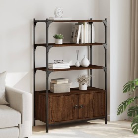 Librería 3 estantes madera ingeniería marrón 70x30x109,5 cm de , Librerías y estanterías - Ref: Foro24-838997, Precio: 66,78 ...