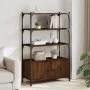Librería 3 estantes madera ingeniería marrón 70x30x109,5 cm de , Librerías y estanterías - Ref: Foro24-838997, Precio: 63,66 ...