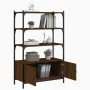 Librería 3 estantes madera ingeniería marrón 70x30x109,5 cm de , Librerías y estanterías - Ref: Foro24-838997, Precio: 63,66 ...