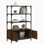 Librería 3 estantes madera ingeniería marrón 70x30x109,5 cm de , Librerías y estanterías - Ref: Foro24-838997, Precio: 66,78 ...