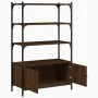 Librería 3 estantes madera ingeniería marrón 70x30x109,5 cm de , Librerías y estanterías - Ref: Foro24-838997, Precio: 63,66 ...