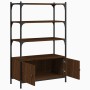 Librería 3 estantes madera ingeniería marrón 70x30x109,5 cm de , Librerías y estanterías - Ref: Foro24-838997, Precio: 66,78 ...