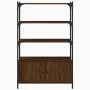 Librería 3 estantes madera ingeniería marrón 70x30x109,5 cm de , Librerías y estanterías - Ref: Foro24-838997, Precio: 63,66 ...
