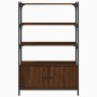 Librería 3 estantes madera ingeniería marrón 70x30x109,5 cm de , Librerías y estanterías - Ref: Foro24-838997, Precio: 66,78 ...