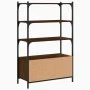 Librería 3 estantes madera ingeniería marrón 70x30x109,5 cm de , Librerías y estanterías - Ref: Foro24-838997, Precio: 63,66 ...