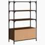 Librería 3 estantes madera ingeniería marrón 70x30x109,5 cm de , Librerías y estanterías - Ref: Foro24-838997, Precio: 66,78 ...