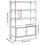 Librería 3 estantes madera ingeniería marrón 70x30x109,5 cm de , Librerías y estanterías - Ref: Foro24-838997, Precio: 63,66 ...
